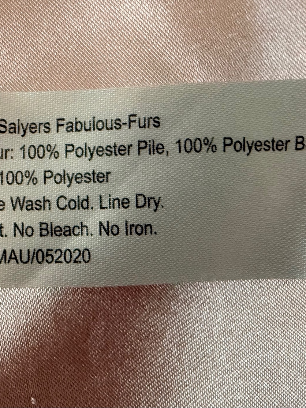Donna Salyers  Fabulous Furs fur pink quilted XS - Picture 5 of 7
